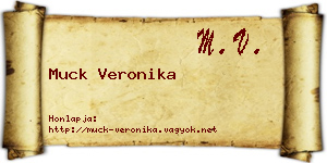 Muck Veronika névjegykártya