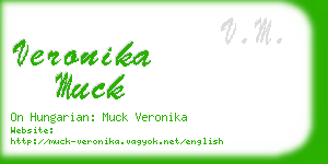 veronika muck business card